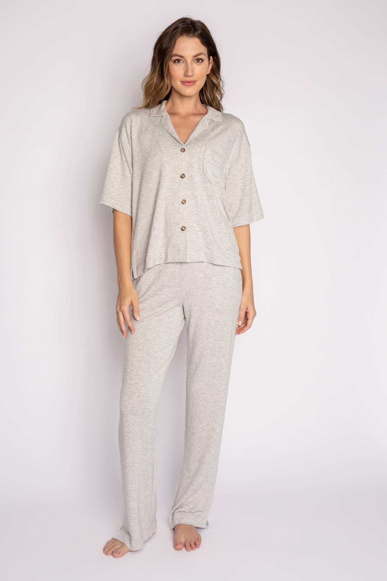 Women's Pajama Essentials Shirt& Pants Set Black – P.J. Salvage
