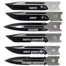 Load image into Gallery viewer, Templar Knife Large Black Rubber