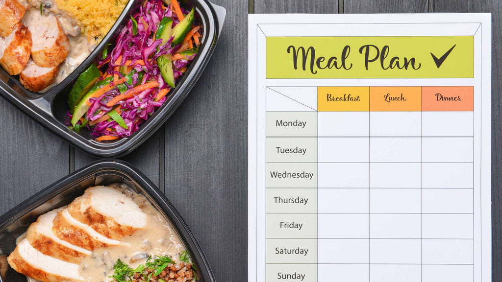 Meal planning and meal prepping. 