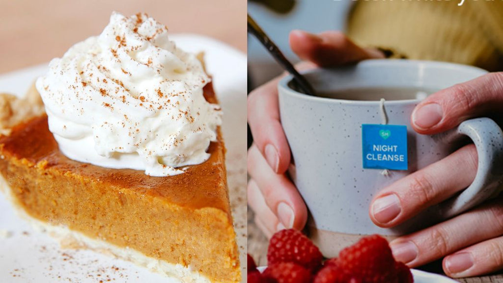 Pumpkin pie and Night Cleanse tea