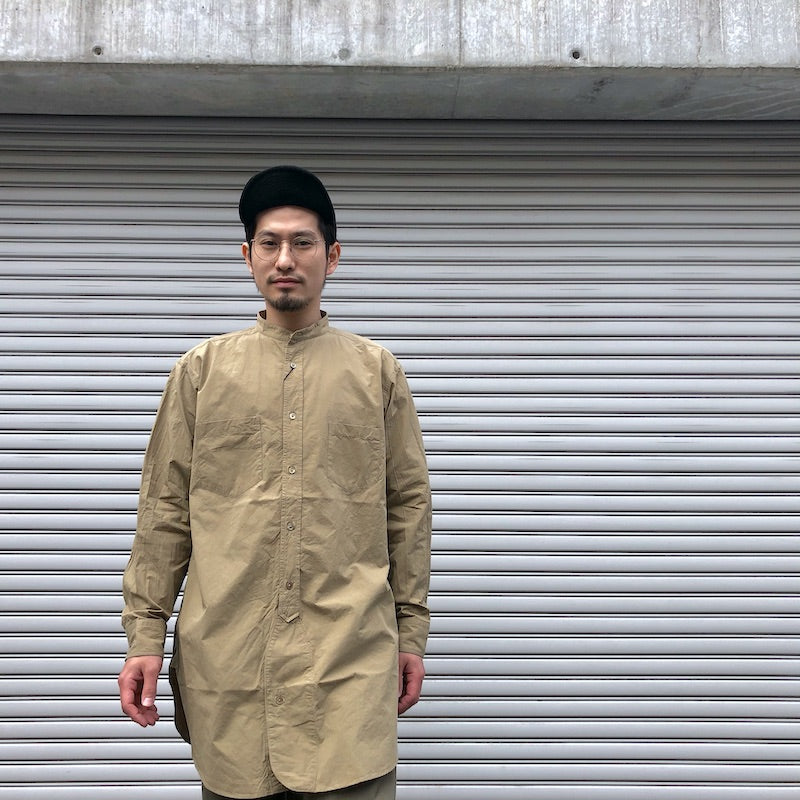 Nigel Cabourn ナイジェルケーボン シャツ STAND COLLAR SHIRT TWILL