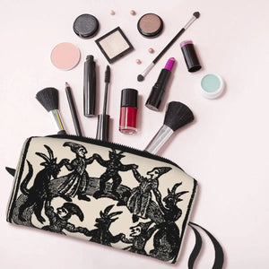 Witch Circle Print Aesthetic  Makeup Bag - Shoptery