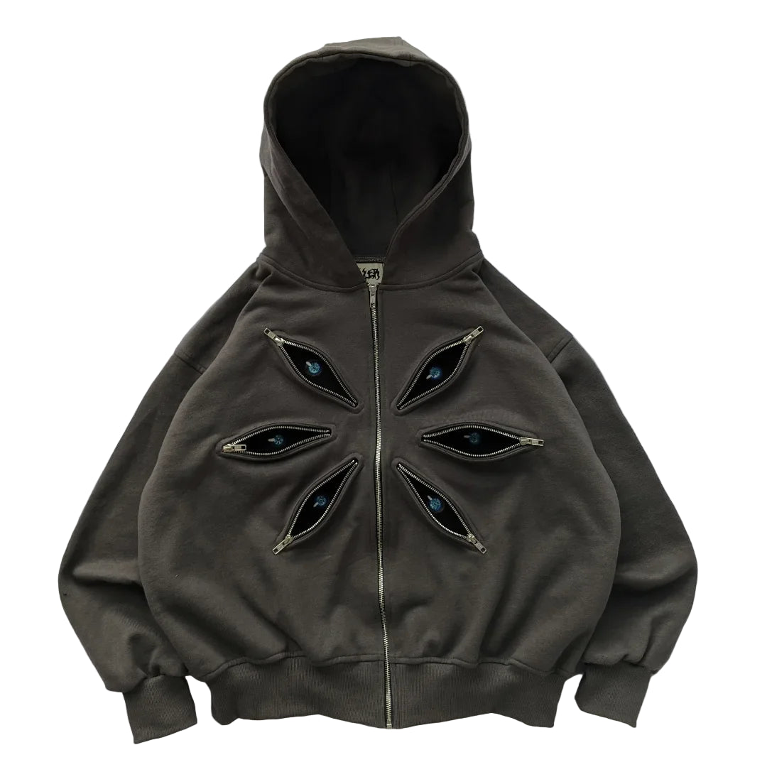 Zipped Gaze Hoodie