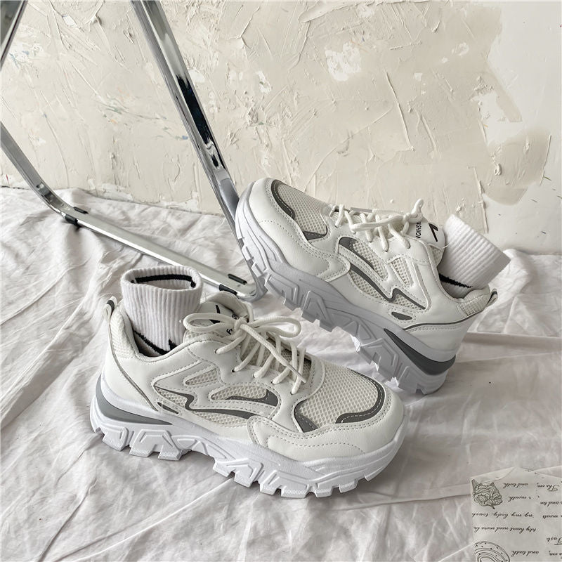 90s Aesthetic Platform Sneakers - Shoptery