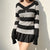 Shoptery Grunge Stripe Knit Sweater Outfits