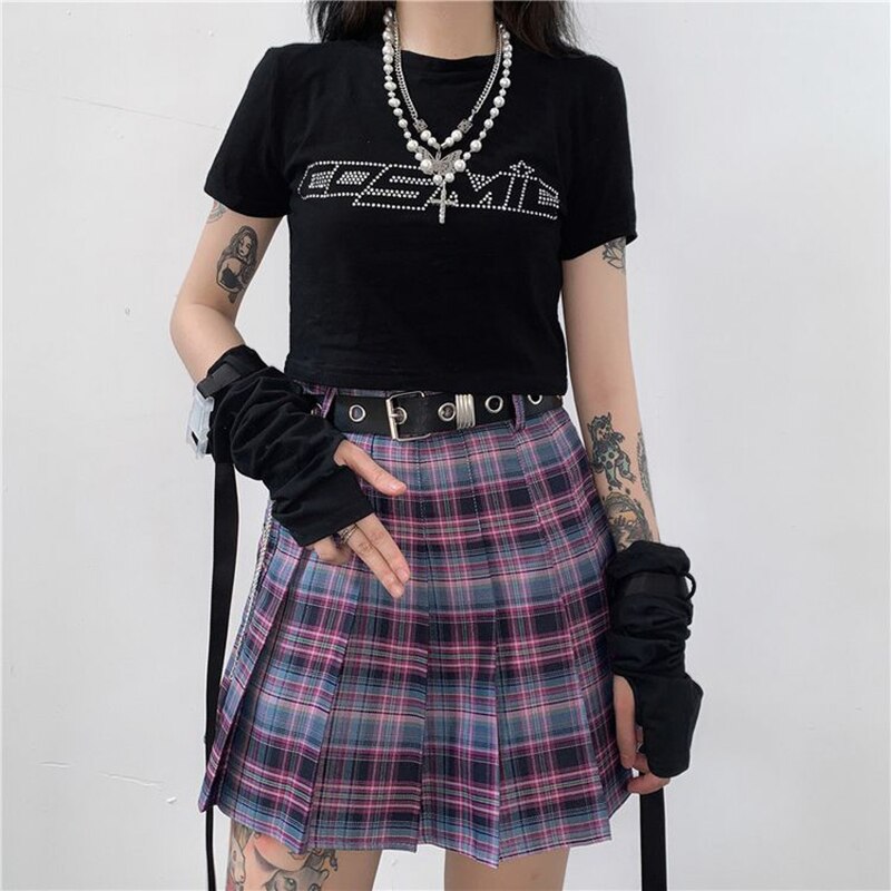 Harajuku Plaid Skirt - Shoptery