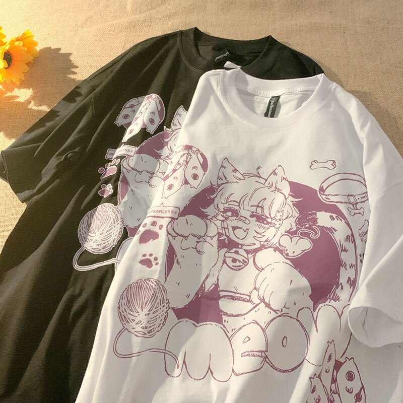 Pastel Anime Girl T-shirt - Shoptery