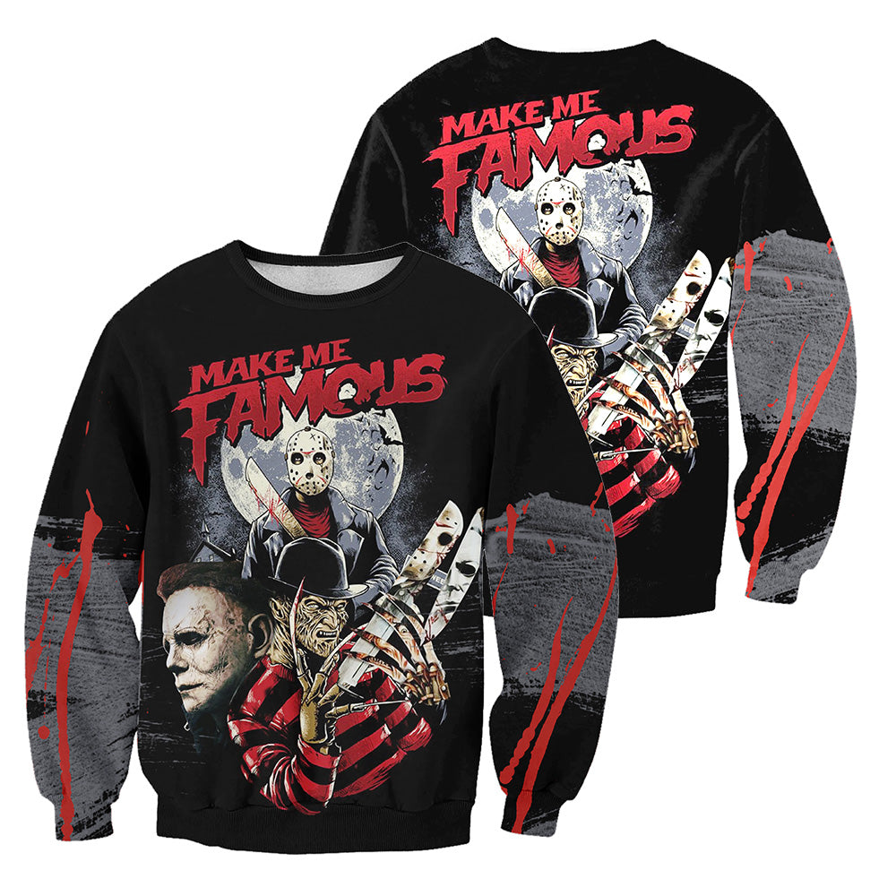 Horror Movies 3D All Over Printed Shirts For Men and Women 279