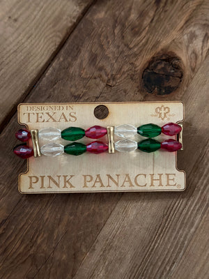 Green/Red Bracelet Stack - Stars and Studs Boutique