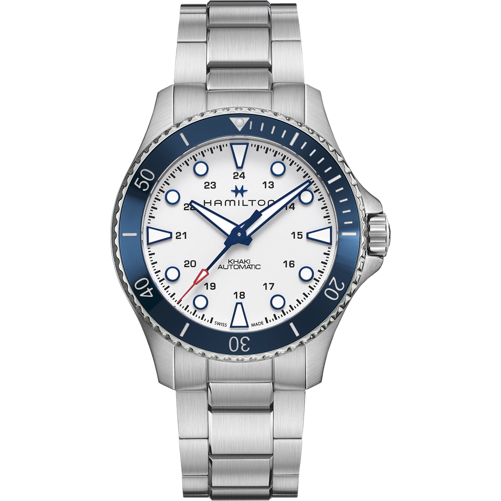 Hamilton Khaki Navy Scuba Automatic Blue Dial Men's Watch H82505140  7630458801787 - Watches, Khaki Navy - Jomashop