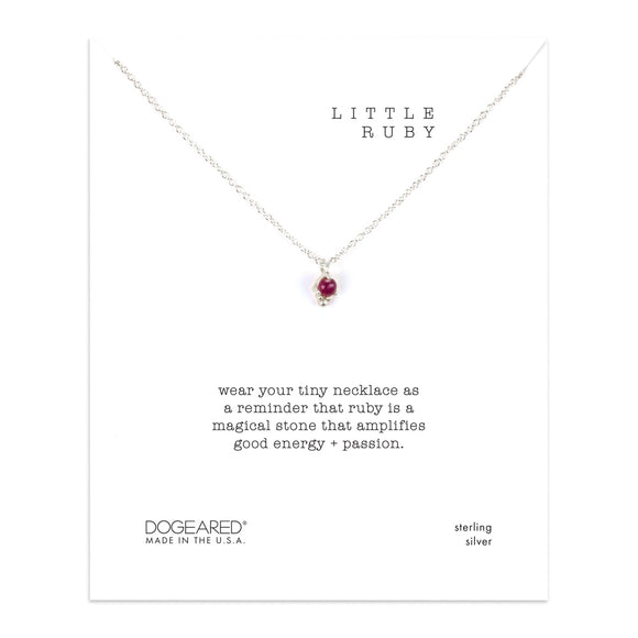1) DOGEARED Ruby Silver Chain (Free Shipping) – Avonlea