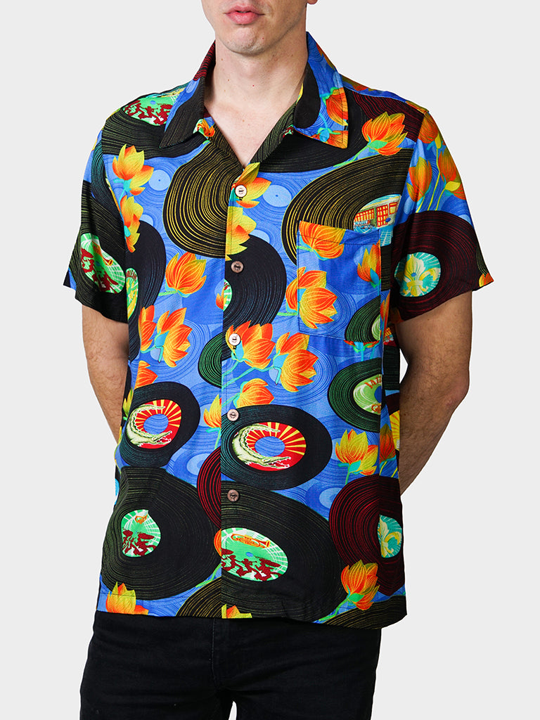 HowAhYa® Hawaiian Shirt - Vintage Vinyl Print – Art 4 Now®