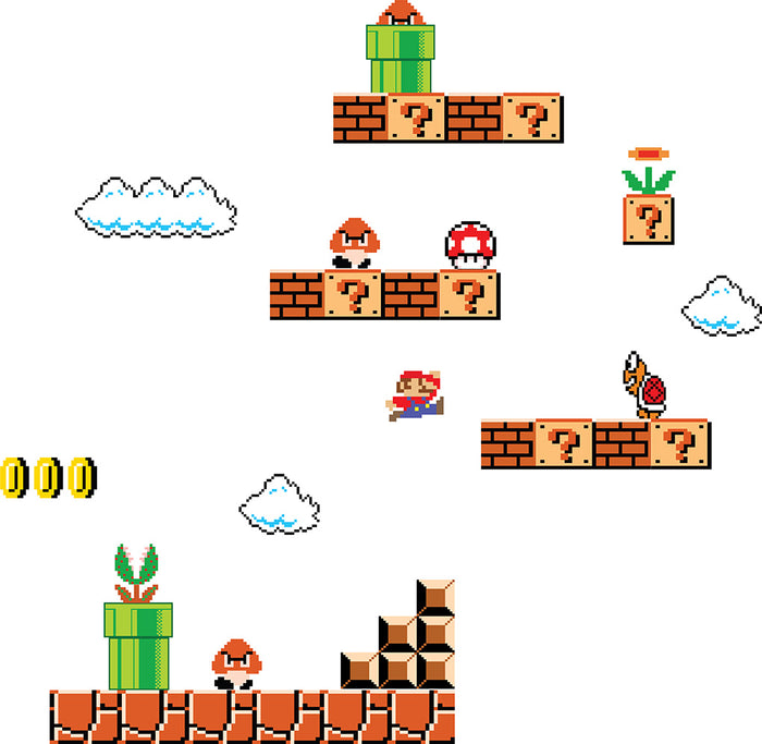 Super Mario Scene Wall Sticker Decal WC137 - Decalz.co