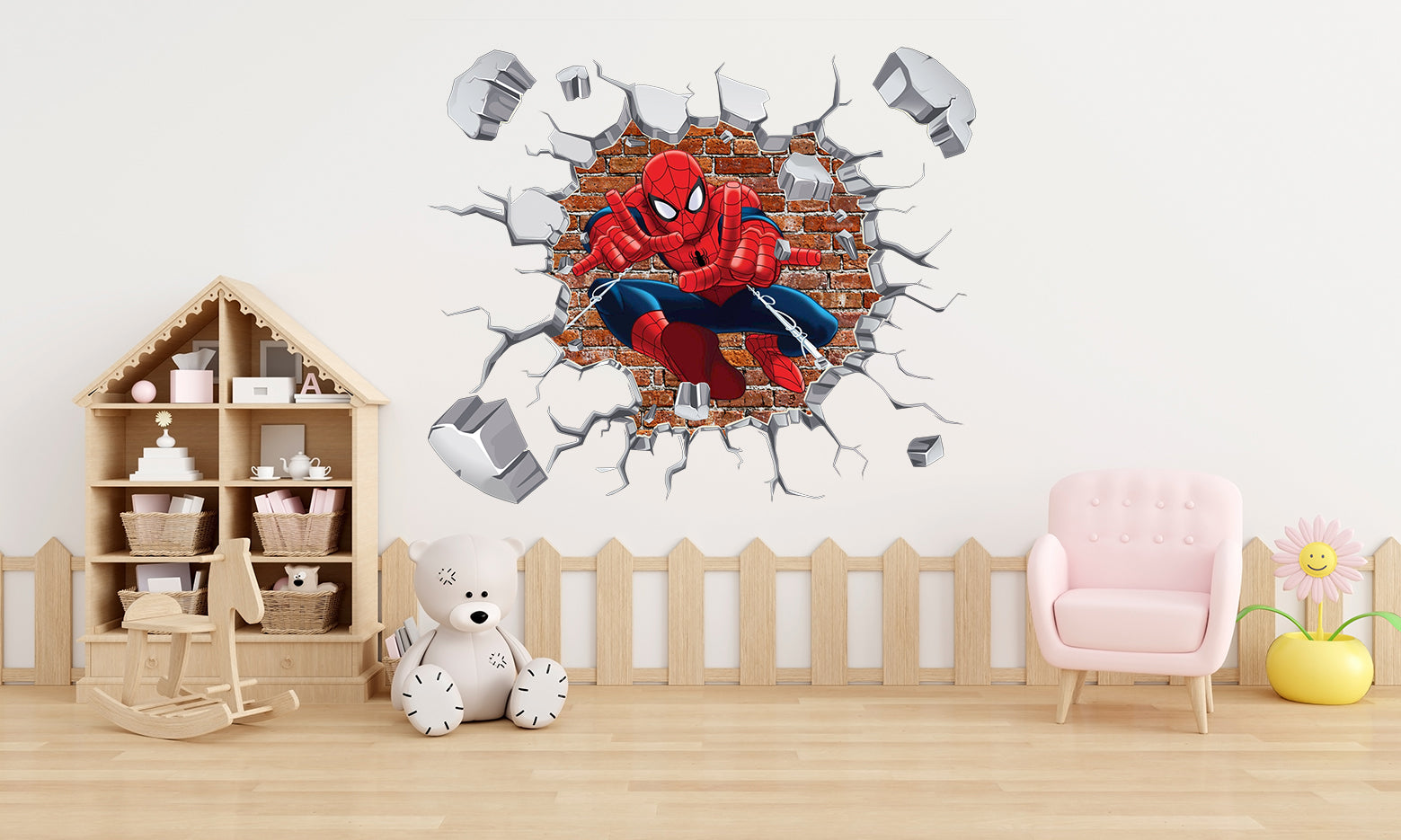 Spiderman 3D Explosion Effect Wall Sticker Decal WC398 - Decalz.co