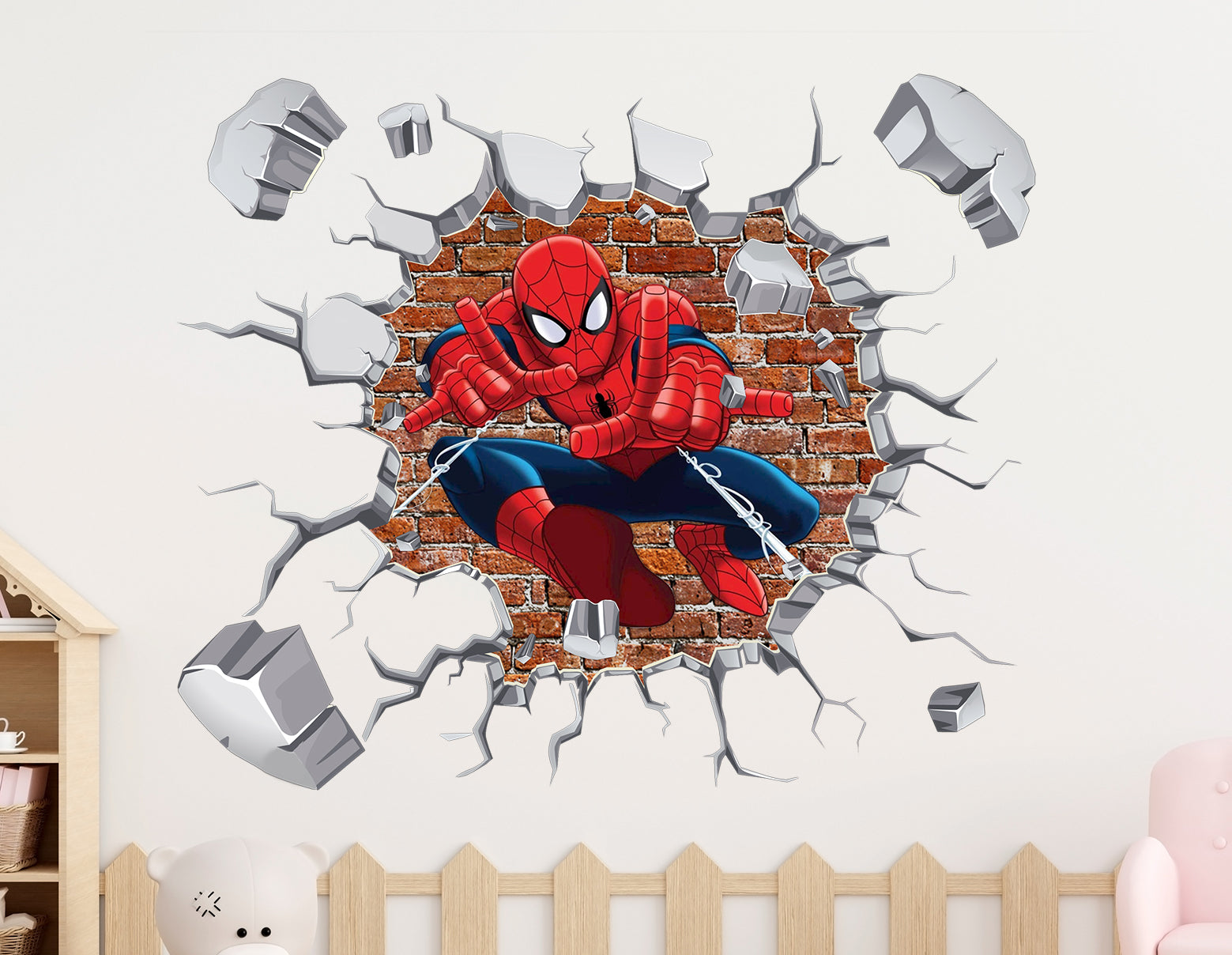 Spiderman 3D Explosion Effect Wall Sticker Decal WC398 - Decalz.co