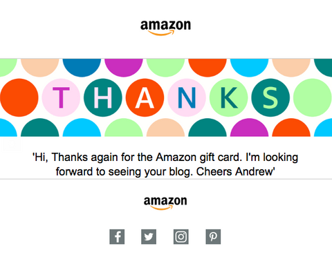 £50 Amazon Voucher Redeemed 