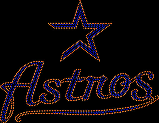 Crystallized by Sparkle Astros Jersey Unisex Crystallized Tee Design Only