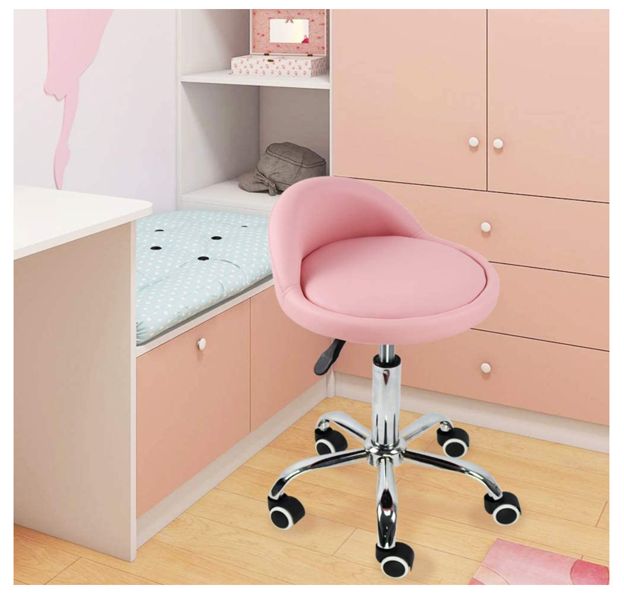 stool chair pink