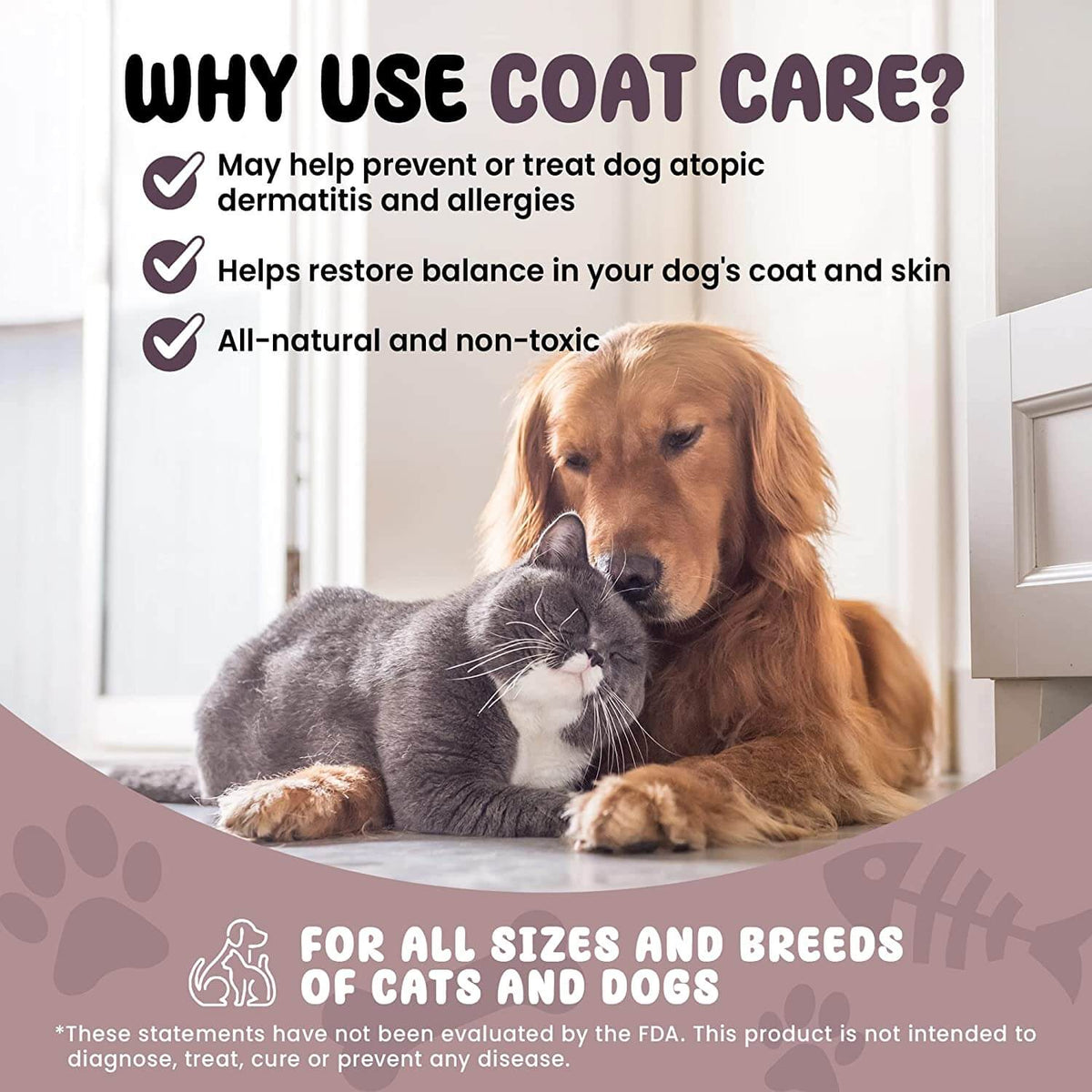 SCD Probiotics Coat Care for Dogs and Cats - Probiotic Care - SCD Probiotics