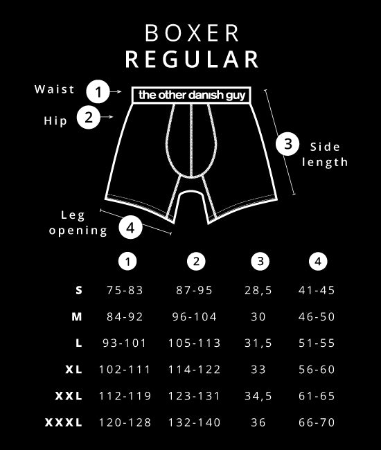 Size Chart Calvin Klein