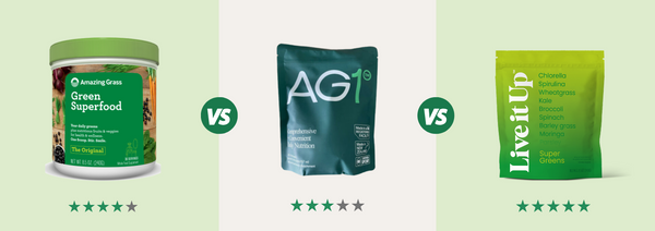 Amazing Grass vs. Athletic Greens vs. Live it Up Super Greens: What's Best?