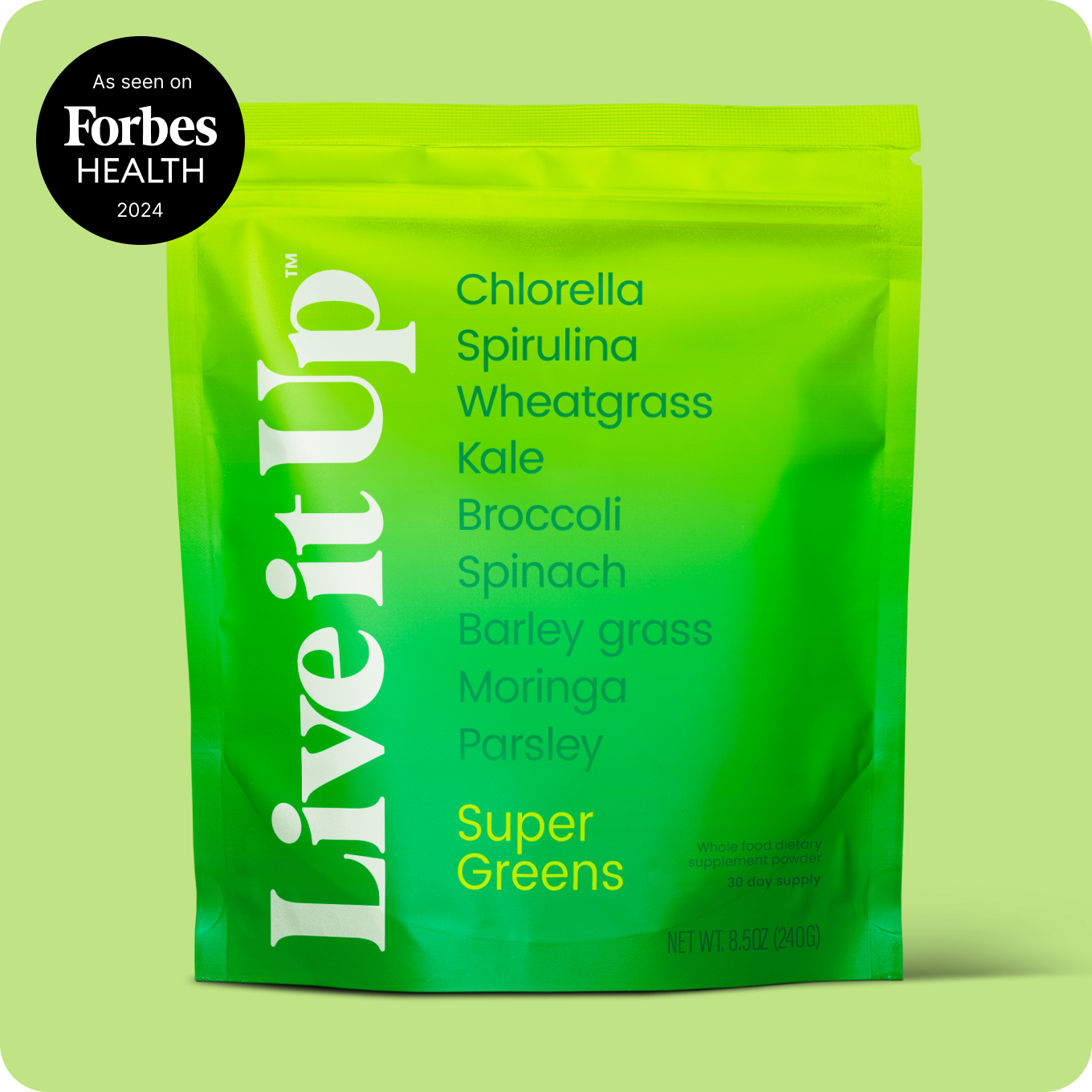 Super Greens: all-natural greens powder for daily health - Live it Up product image