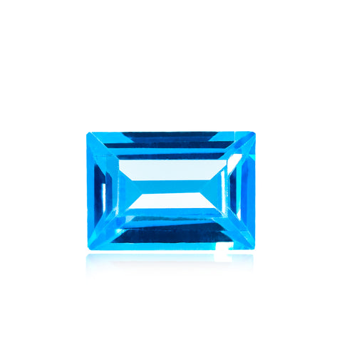 Swiss Blue Topaz 7X5MM Baguette Cut - Stock Unlimited