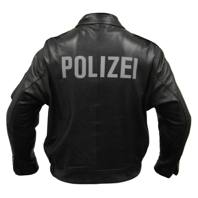 German Border Patrol Leather Jacket - Army & Outdoors Australia