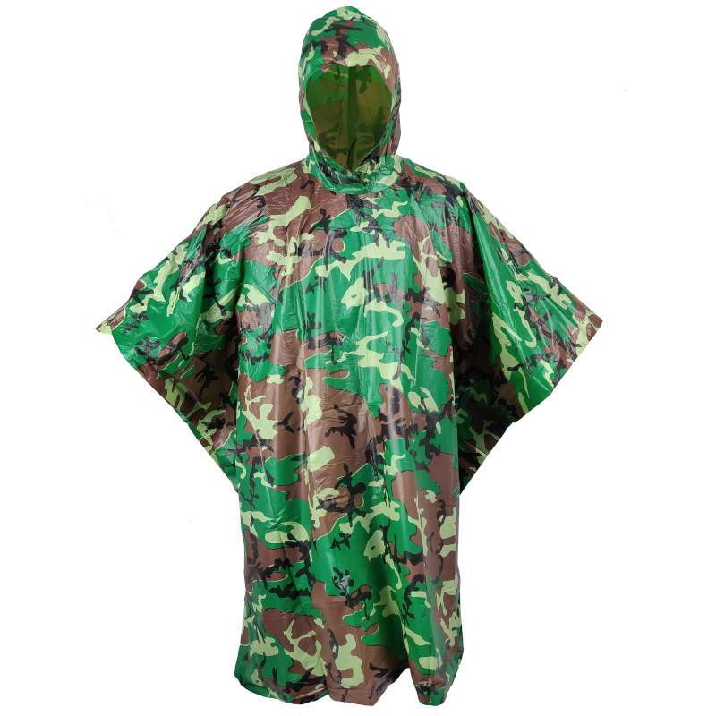 poncho outdoors