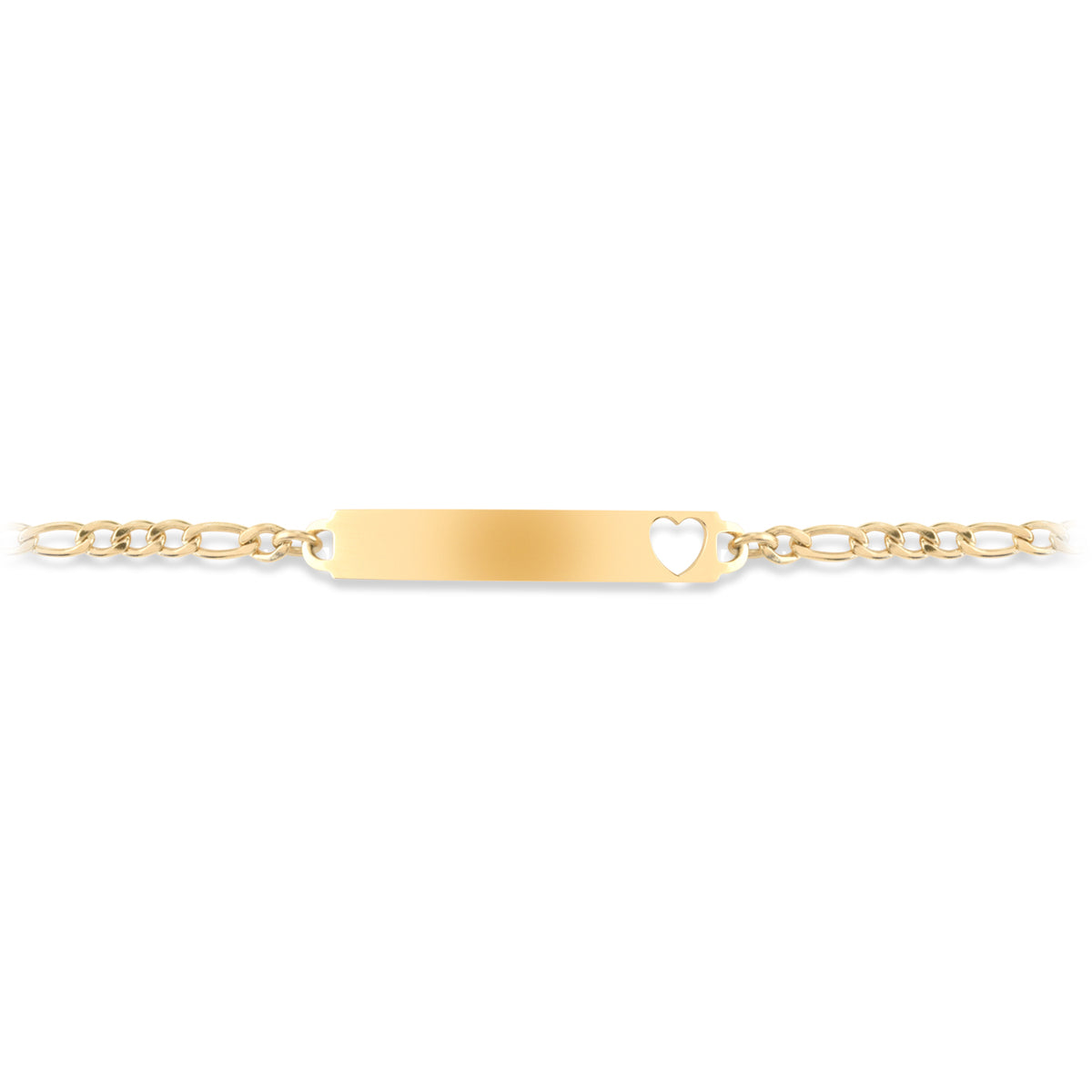 Men's 18kt Gold Plated 18Kt Gold Plaque Bracelet -21,5 cm