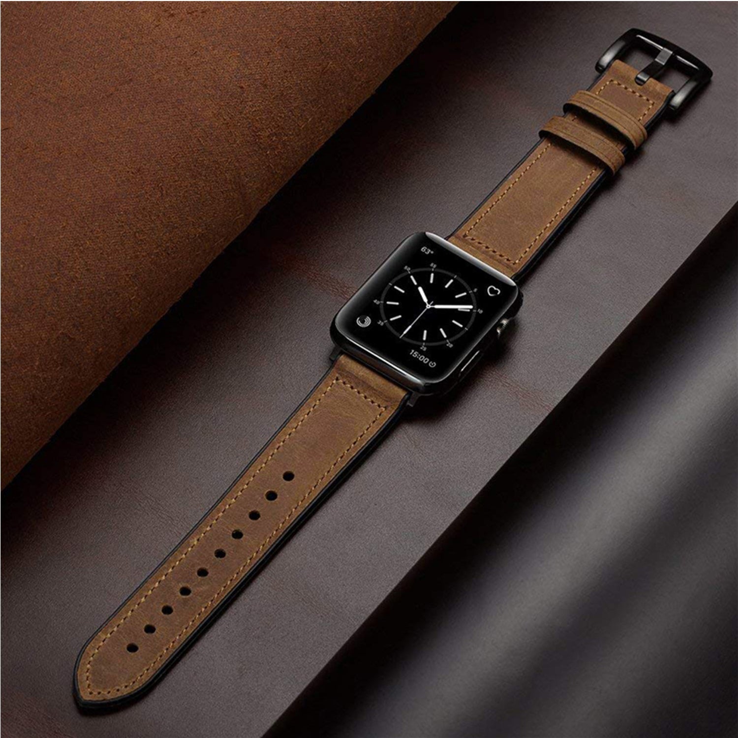 light brown leather watch