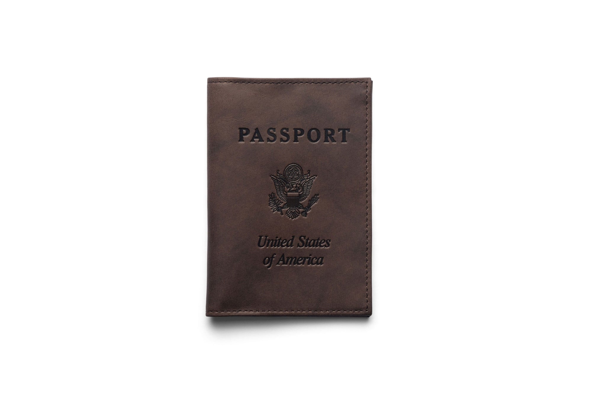 Leather Passport Book Cover In Brown Or Black - Made in the USA | Anson ...