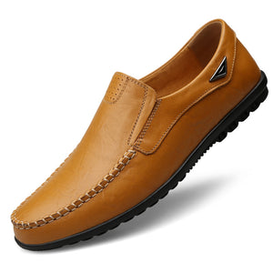 brown slip on loafers