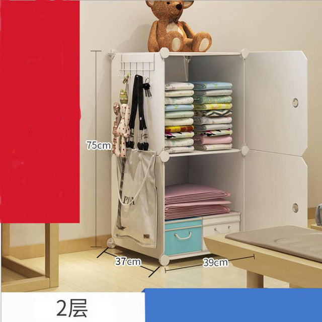 Simple Wardrobe Assembly Plastic Wardrobe Bedroom Locker Wardrobe