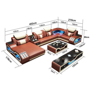 1 Usa House Living Room Furniture Sets 7 Seater Sofa Set Bed
