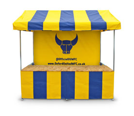 Custom Printed Market Stall for Football Clubs