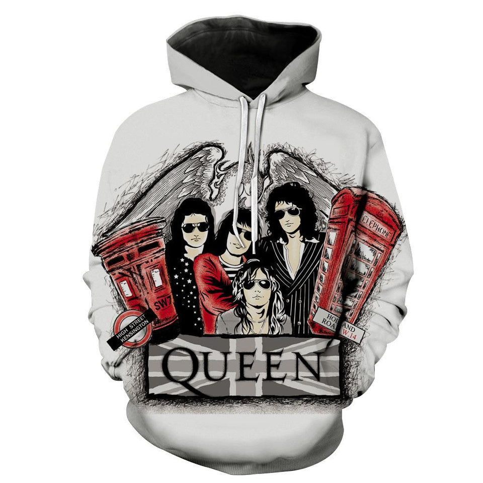 queen rock band hoodie