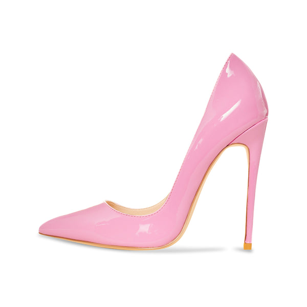 pink patent leather pumps