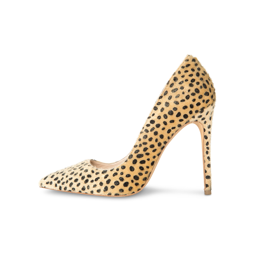 Sophia Vegan Cheetah Print Pumps - 4.5