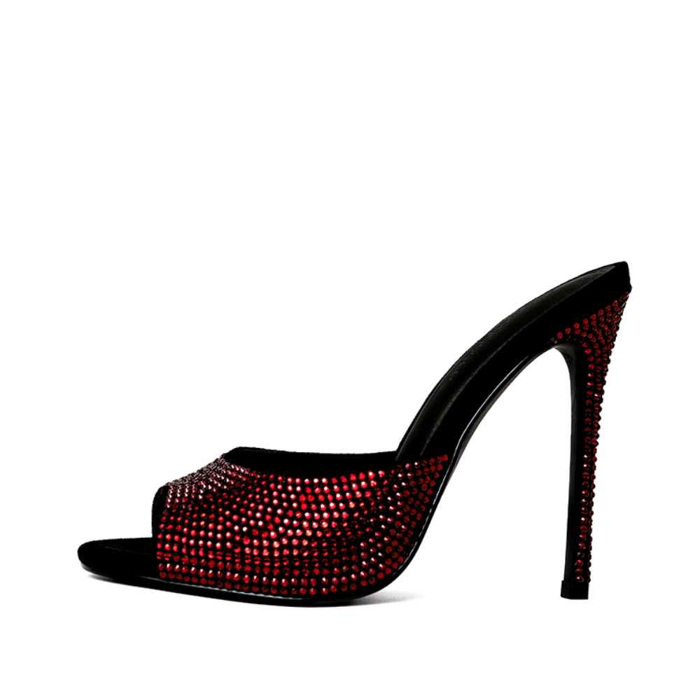 JIMMY CHOO - Shoes of dreams. The ruby red crystal covered