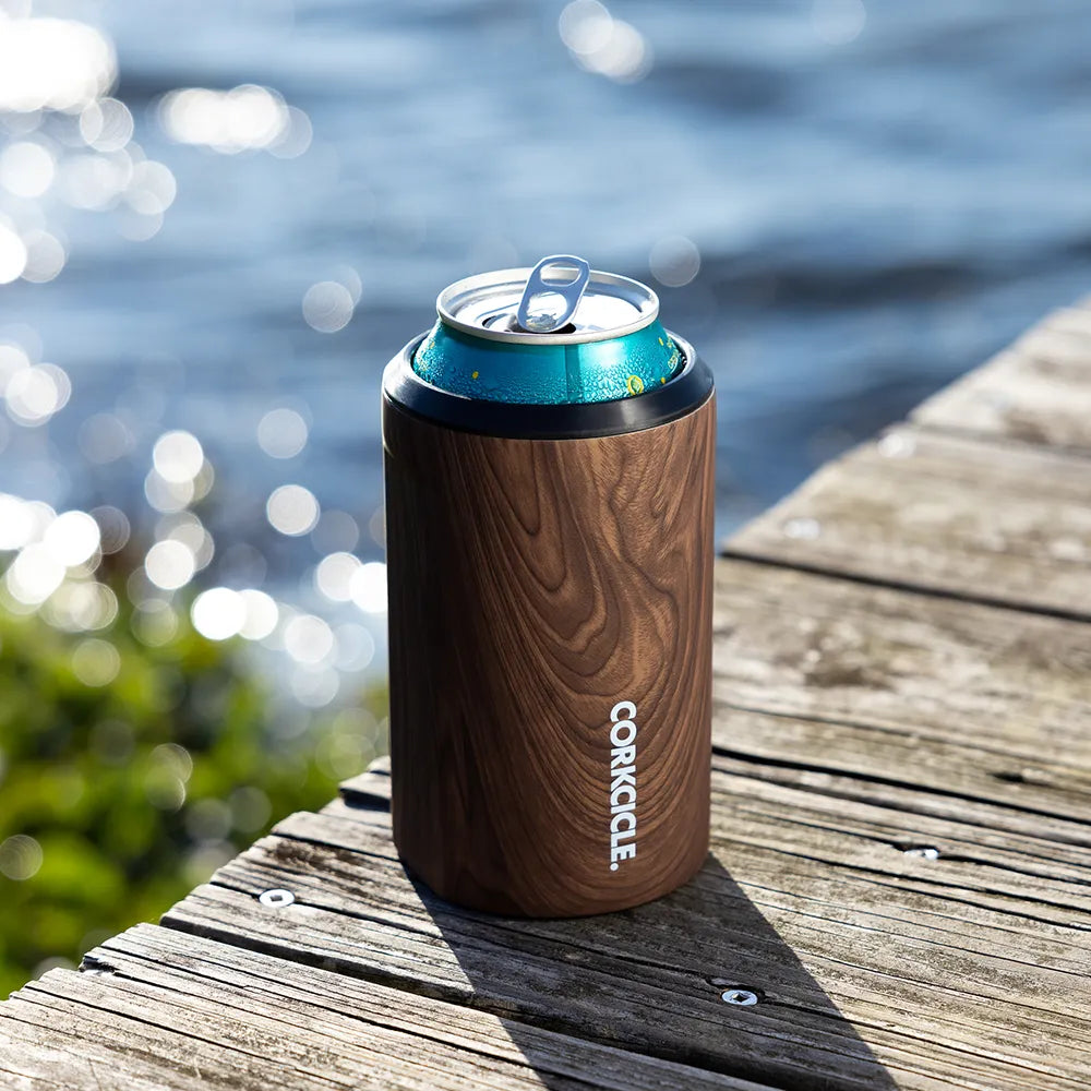 Corkcicle 17 oz Commuter Cup Walnut Wood