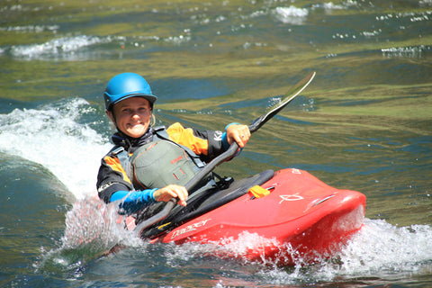 Sage Donnelly paddling with the California Watersport Collective photo credit Melissa DeMarie