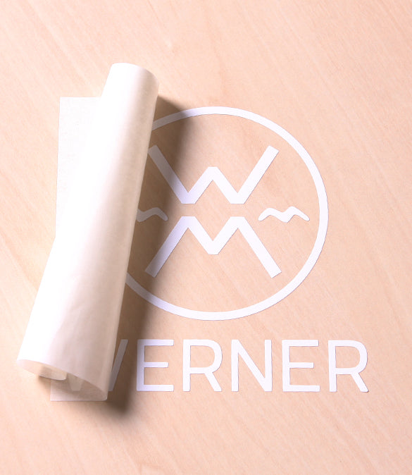 Werner Logo Transfer Sticker  Werner Paddles