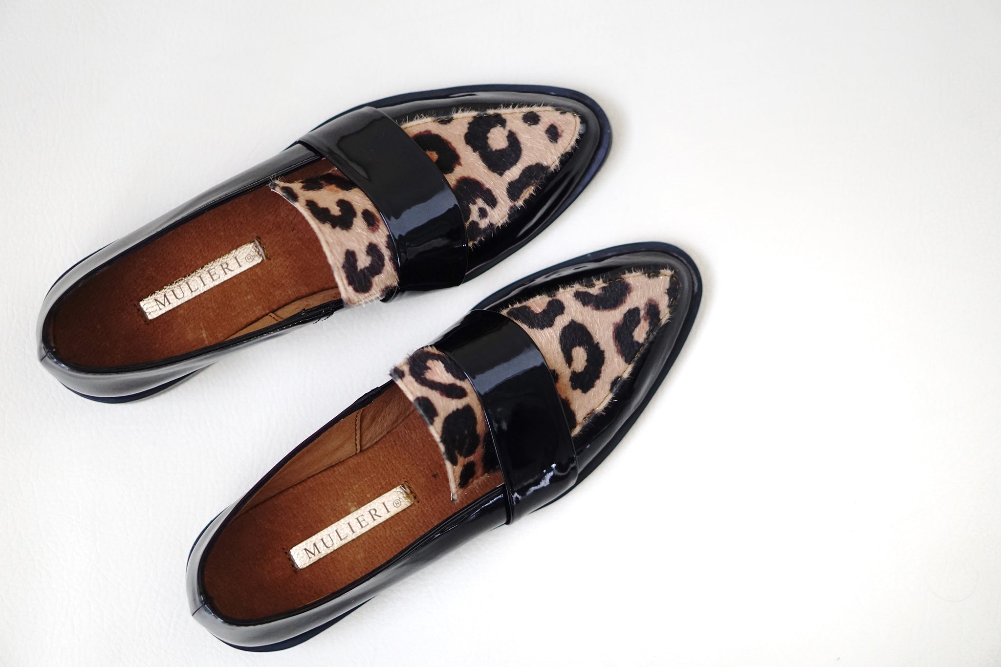 animal print loafers