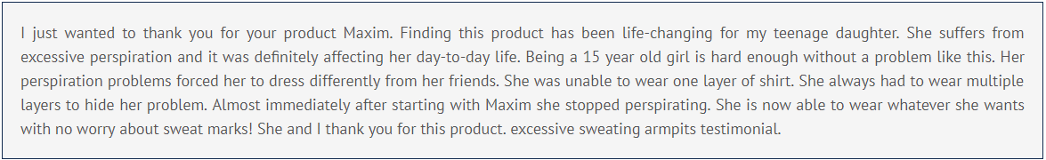 Maxim® Customer reviews