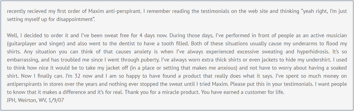 Maxim® Customer reviews