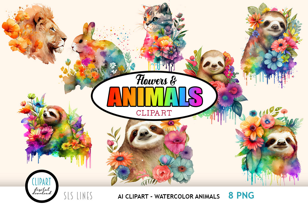 AI Generated Animal Clipart