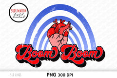 Boom Boom Anatomical Heat Sublimation PNG