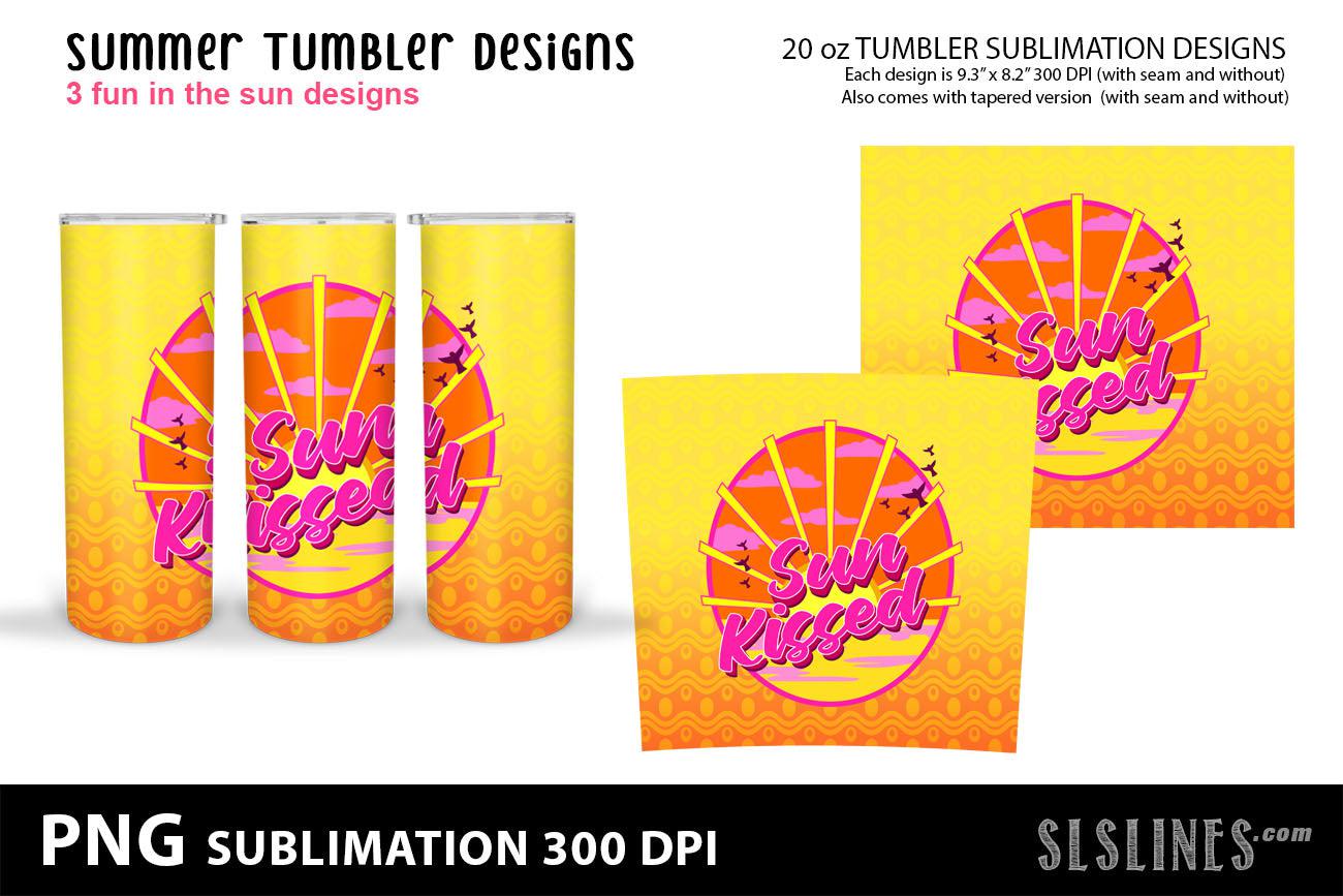 Download Skinny Tumbler Sublimation Summer Beach Designs Slslines