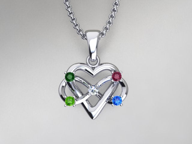 5 stone mothers necklace